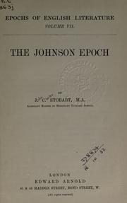 Cover of: The Johnson epoch.