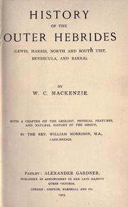 Cover of: History of the Outer Hebrides by W. C. Mackenzie