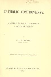 Cover of: Catholic controversy by H. I. D. Ryder
