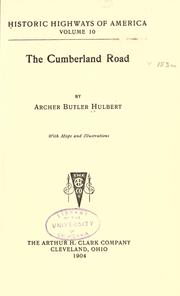 Cover of: The Cumberland Road