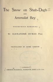 The snow on Shah-Dagh and Ammalat Bey, posthumous romances