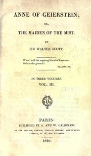 Cover of: Anne of Geierstein by Sir Walter Scott