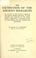 Cover of: The extinction of the ancient hierarchy