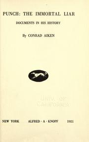 Cover of: Punch by Conrad Aiken