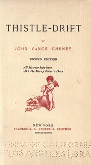 Thistle-drift by John Vance Cheney