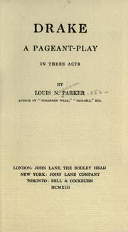 Cover of: Drake by Louis Napoleon Parker, Louis Napoleon Parker