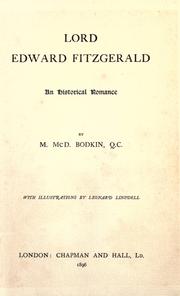 Cover of: Lord Edward Fitzgerald by M. McDonnell Bodkin