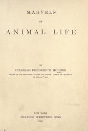 Cover of: Marvels of animal life