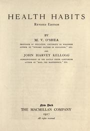 Cover of: Health habits.