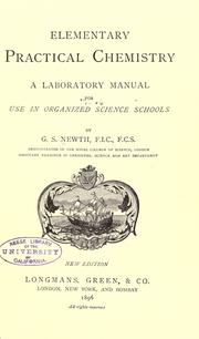 Cover of Elementary practical chemistry by George S. Newth