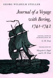 Cover of: Journal of a Voyage with Bering, 1741-1742 | Georg Steller