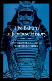 Cover of: The Bakufu in Japanese History | 