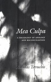 Cover of: Mea Culpa by Nicholas Tavuchis, Nicholas Tavuchis