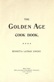 Cover of: The golden age cook book