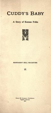 Cover of: Cuddy's baby by Margaret Hill McCarter, Margaret Hill McCarter