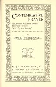 Cover of: Contemplative prayer by Benedict Weld-Blundell
