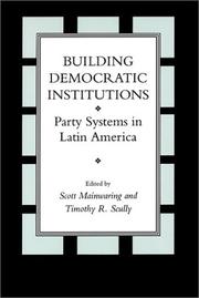 Cover of: Building Democratic Institutions by 