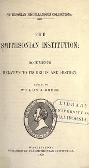 Cover of: The Smithsonian institution by Smithsonian Institution