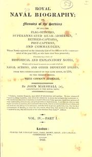 Cover of: Royal naval biography by Marshall, John