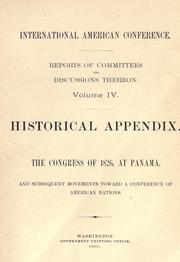 Cover of: Reports of committees and discussions thereon. by International American conference (1st 1889-90 Washington, D. C.)