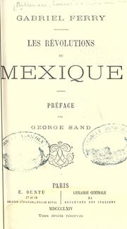 Cover of: Les révolutions du Mexique by Louis Bellemare