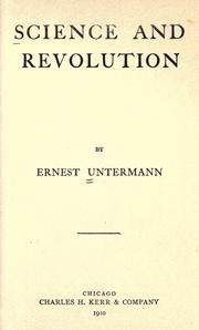 Science and revolution by Ernest Untermann