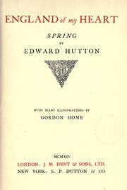 Cover of: England of my heart: spring