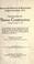 Cover of: Specifications for sewer construction adopted October 8, 1914 ...