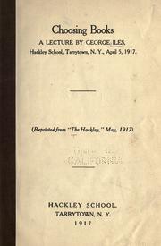 Cover of: Choosing books by Iles, George