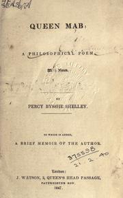 Cover of: Queen Mab by Percy Bysshe Shelley