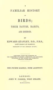 Cover of: A familiar history of birds by Edward Stanley