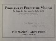 Cover of: Problems in furniture making
