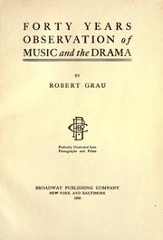 Cover of: Forty years observation of music and the drama.