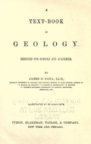 Cover of: A text-book of geology. by James D. Dana