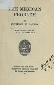 Cover of: The Mexican problem