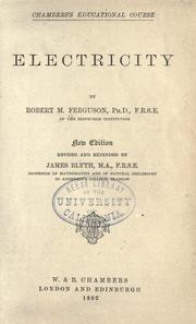 Cover of: Electricity by Robert M. Ferguson