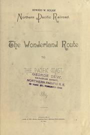 Cover of: The Wonderland route to the Pacific coast, 1885 by 