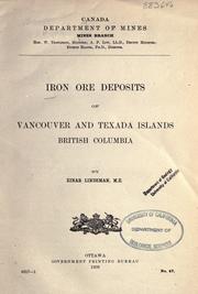 Cover of: Iron ore deposits of Vancouver and Texada Islands, British Columbia