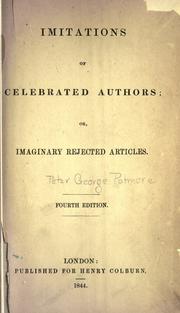Cover of: Imitations of celebrated authors: or, Imaginary rejected articles.