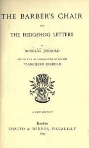 Cover of: The barber's chair: and The hedgehog letters.