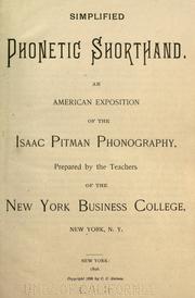 Cover of: Simplified phonetic shorthand. by William Hope