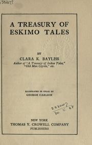 Cover of: treasury of Eskimo tales