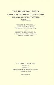 The Hamilton fauna by William D. Turnbull