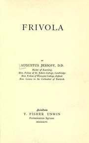 Cover of: Frivola