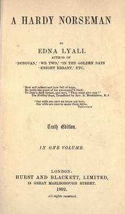 Cover of: A hardy Norseman by Edna Lyall
