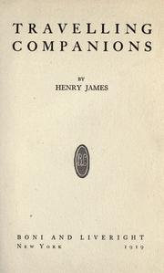 Cover of: Travelling companions by Henry James