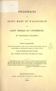 Cover of: Pilgrimages to Saint Mary of Walsingham and Saint Thomas of Canterbury by Desiderius Erasmus