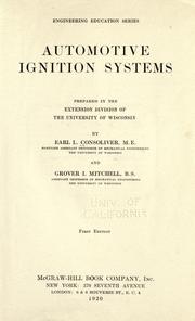 Cover of: Automotive ignition systems by Earl L. Consoliver
