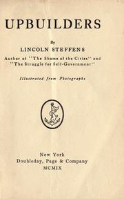 Upbuilders by Steffens, Lincoln