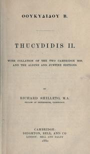 Cover of: History of the Peloponnesian War, second book by Thucydides